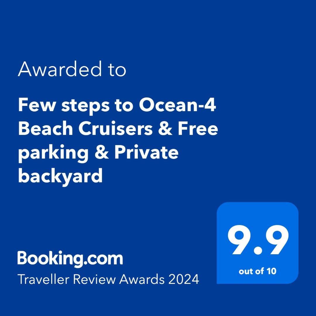 Few Steps To Ocean-4 Beach Cruisers & Free Parking & Private Backyard Джексонвілл-Біч Екстер'єр фото